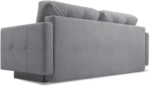 Pastella Green Sofa Bed with Storage – 213cm Velour Fabric Sleeper Sofa - Image 6