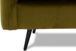 Velvet 2 Seater Sofa in Olive Green - Compact Ella Range - Image 8