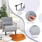 4-in-1 Folding Sofa Bed – Adjustable Light Grey Sleeper Armchair - Image 8
